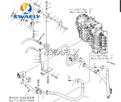 Tutvustame SWAFY originaalset renoveeritud KOMATSU PC1250-8 peamise juhtklapi komplekti