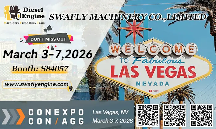 Kutse SWAFLY MACHINERY'ile messil CONEXPO-CON/AGG 2026 (Las Vegas)