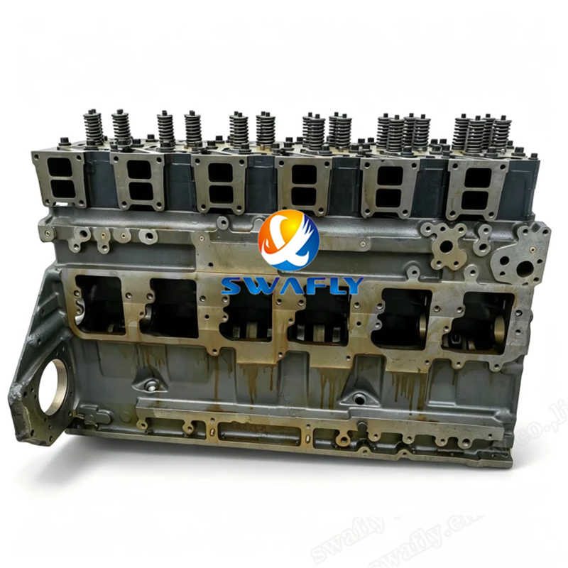 Täiesti uus Komatsu SAA6D125E-2 pika plokkmootori komplekt PC400 PC450 ekskavaatorile